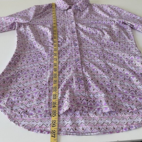 Dover Saddlery Light Purple Riding Shirt Women's Medium Poly/Spandex Violet - Picture 6 of 9